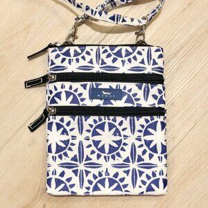 SCOUT Sally Go Lightly Crossbody Bag Blue White with Adjustable Strap 8"x6"